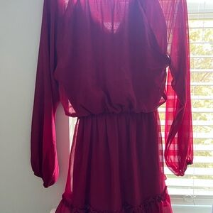 Altar'd State Vibrant Red Dress